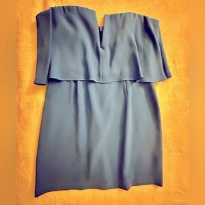 BCBGMaxAzria Strapless Mini Dress Blue 10